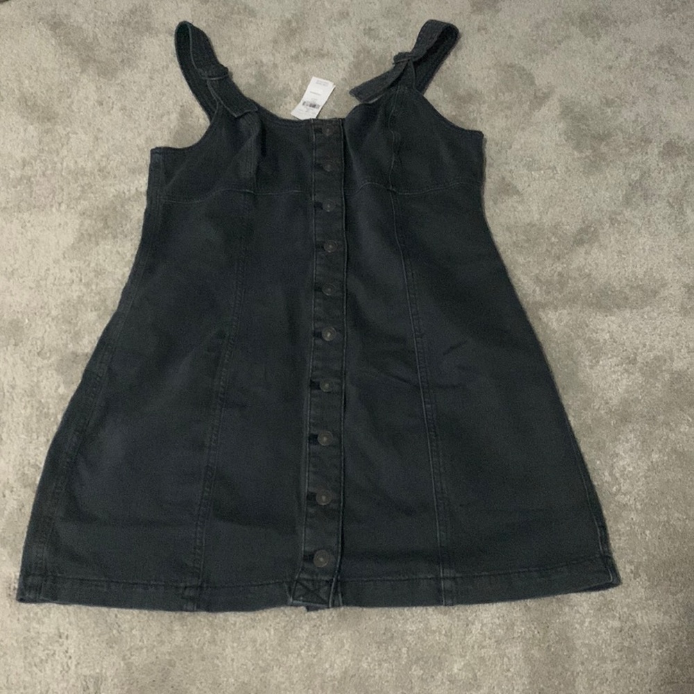 Cute black overall dress